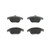 Premium NAO Ceramic OE Equivalent Rear Disc Brake Pad Set | BBBP50068N