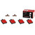 Premium NAO Ceramic OE Equivalent Rear Disc Brake Pad Set | BBBP50025N