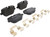 Premium Low-Met OE Equivalent Rear Disc Brake Pad Set | BBBP44025