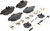 Premium Low-Met OE Equivalent Front Brake Pad Set | BBBP50049