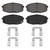 QuickStop Front Disc Brake Pad Set Ceramic | WAGZD1397A