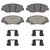 OEX Front Disc Brake Pad Set Premium Semi-Metallic | WAGOEX914A
