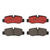 Premium NAO Ceramic OE Equivalent Rear Disc Brake Pad Set | BBBP50126N