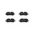 Premium NAO Ceramic OE Equivalent Rear Disc Brake Pad Set | BBBP50126N