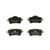 Premium NAO Ceramic OE Equivalent Rear Disc Brake Pad Set | BBBP50099N