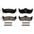 QuickStop Rear Disc Brake Pad Set Ceramic | WAGZD1041