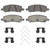 OEX Rear Disc Brake Pad Set Premium Ceramic | WAGOEX1647
