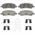 OEX Rear Disc Brake Pad Set Premium Ceramic | WAGOEX1647