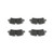 Premium NAO Ceramic OE Equivalent Rear Disc Brake Pad Set | BBBP44013N