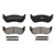 QuickStop Rear Disc Brake Pad Set Ceramic | WAGZD1109A
