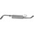 Quiet-Flow SS Direct Fit Exhaust Muffler Assembly 2" Inlet (ID) 2.25" Outlet (OD) | WEX56270