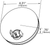 SuperNova 4" Single-System LED Backup Light, Male Pin | GRO62401