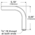 90º Extension Arm, 4 1/2" Offset, Aluminum | GRO10623