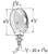 4" Zinc Die-Cast Double-Face Lights, Double Contact | GRO53023