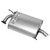 Quiet-Flow SS Direct Fit Exhaust Muffler Assembly 1.75" Inlet (ID) 2" Outlet (OD) | WEX53258