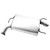 Quiet-Flow SS Direct Fit Exhaust Muffler Assembly 2" Inlet (OD) 2.25" Outlet (OD) | WEX53729