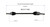 Ford, Lincoln (3.5) CV Axle Assembly  - Rear Left | GSPNCV11190
