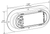 SuperNova Oval LED Stop Tail Turn Lights, Stainless Steel Theft-Resistant Flange, Male Pin | GRO53973