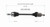 16-20 Honda Civic LX CV Axle Assembly  - Front Left | GSPNCV36182