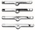 4-3/4" Valve Cover Spreader Bars (Set Of 4)- Chrome | 5184993