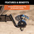 RockerBall Cushion Hitch with 2" Ball (2" Shank, 7,500 lbs., 3" Drop) | CRT45143