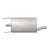 Quiet-Flow SS Direct Fit Exhaust Muffler, 1.75" Inlet (ID) 2" Outlet (OD) | WEX21221