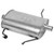 SoundFX Direct Fit Exhaust Muffler 1.5" Inlet (ID) 1.5" Outlet (OD) | WEX18366