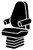 TR40 Series - Wrangler Saddleblanket HD Truck Univ Fit Front Seat Cover- Black | 947TR4000 BLACK