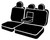 TR40 Series - Wrangler Saddleblanket Custom Fit Rear Seat Cover - Solid Gray | 947TRS42-50 GRAY