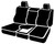 TR40 Series - Wrangler Saddleblanket Custom Fit Front Seat Cover - Solid Black | 947TRS47-24 BLACK