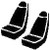 Wrangler™ Universal Fit Seat Cover; Saddle Blanket; Black; Car High Back Bucket Seats; | 947TR43-2 BLACK
