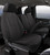 TR40 Series - Wrangler Saddleblanket Uni Fit Buckets Seat Cover - Solid Black | 947TRS48-5 BLACK