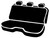 TR40 Series - Wrangler Saddleblanket Custom Fit Rear Seat Cover - Solid Gray | 947TRS42-40 GRAY