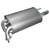 Quiet-Flow Direct Fit Exhaust Muffler Assembly 2" Inlet (OD) 2.5" Outlet (OD) | WEX53377