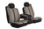 TR40 Series - Wrangler Saddleblanket Universal Fit Front Seat Cover - Black | 947TR46 BLACK