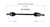 2014 Subaru Forester CV Axle Assembly  - Front | GSPNCV68052
