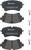 Premium Low-Met OE Equivalent Rear Disc Brake Pad Set | BBBP85154