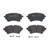 Premium Low-Met OE Equivalent Rear Disc Brake Pad Set | BBBP85154