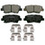 QuickStop Rear Disc Brake Pad Set Ceramic | WAGZD1812