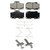 QuickStop Front Disc Brake Pad Set Ceramic | WAGZD436