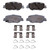OEX Rear Disc Brake Pad Set Premium Ceramic | WAGOEX2037
