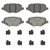 OEX Rear Disc Brake Pad Set Premium Ceramic | WAGOEX1719