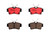 Premium NAO Ceramic OE Equivalent Rear Disc Brake Pad Set | BBBP24155N