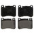 QuickStop Front Disc Brake Pad Set Semi-Metallic | WAGZX1121