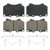 QuickStop Front Disc Brake Pad Set Ceramic | WAGZD812