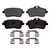 QuickStop Front/Rear Disc Brake Pad Set Ceramic | WAGZD1630