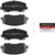 Premium NAO Ceramic OE Equivalent Front Brake Pad Set | BBBP49045N