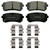 QuickStop Rear Disc Brake Pad Set Ceramic | WAGZD1829