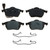 QuickStop Front Disc Brake Pad Set Semi-Metallic | WAGZX687A