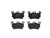 Premium Low-Met OE Equivalent Rear Disc Brake Pad Set | BBBP85088